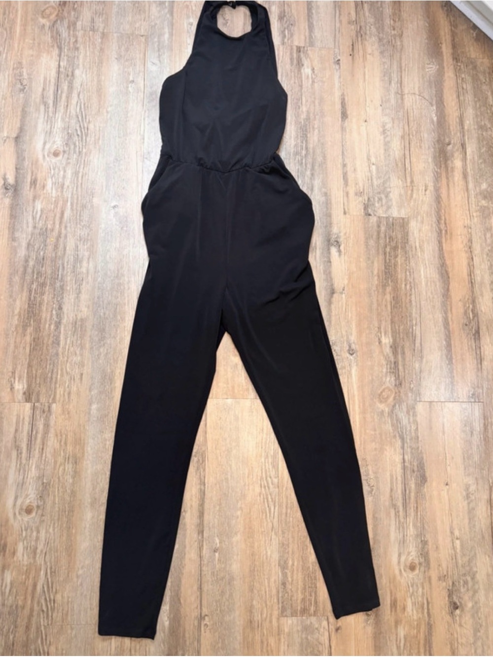 Guess Black Halter-Neck Jumpsuit